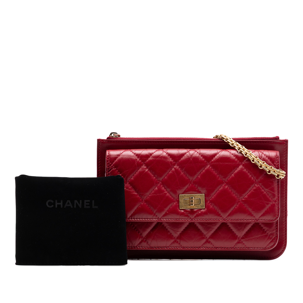 Pre-Loved Chanel Quilted Aged Calfskin Reissue 2.55 Wallet on Chain - Picture 7 of 7